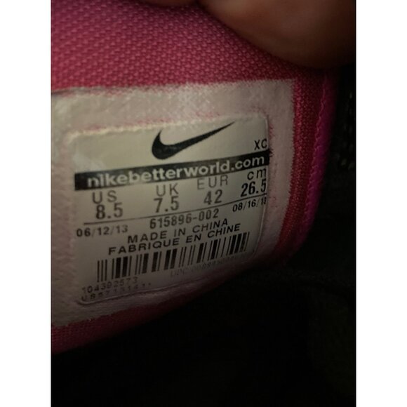 Nike Hyperfuse Basketball Sneakers 8.5 Black & Pink Mens Athletic Shoes Lightwei - Picture 4 of 8